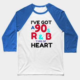 Funny r&b Music Lover Gift Idea 90s designs  vintage retro 2024 Baseball T-Shirt